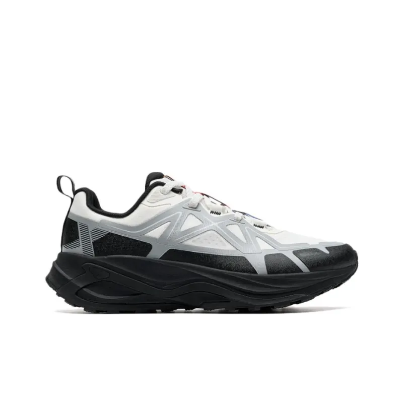XTEP Cushioning, Wear Resistant Low Top Casual Running Shoes Men's White Gray-1
