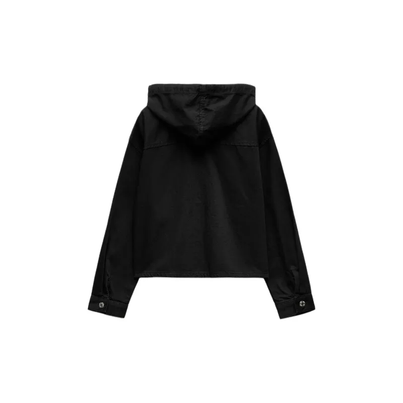 ZARA Denim Jacket Women's Black-1