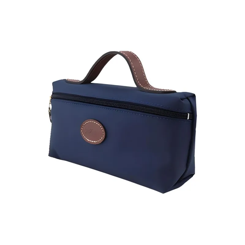 LONGCHAMP Le Pliage Canvas Portable Makeup Bag Clutch Unisex Navy-1