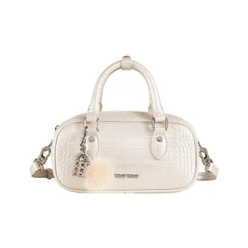 TOUTOU PU Crossbody Bag Regular Women's Cream White