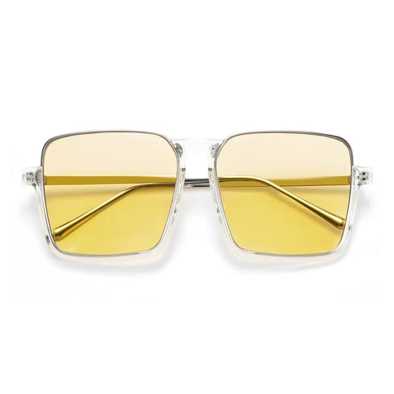 LASHION TR/Memory Plastic Square Sunglasses Women's-1