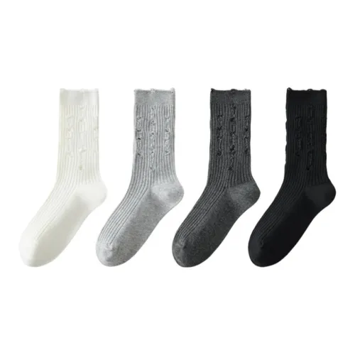 Thirteen day Season Mid Calf Socks Women's 4 Pack