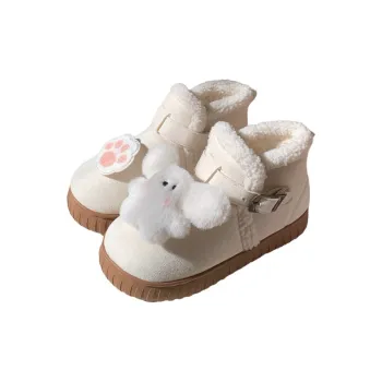 Thin Strips Cotton Slippers Women's, White/Pink