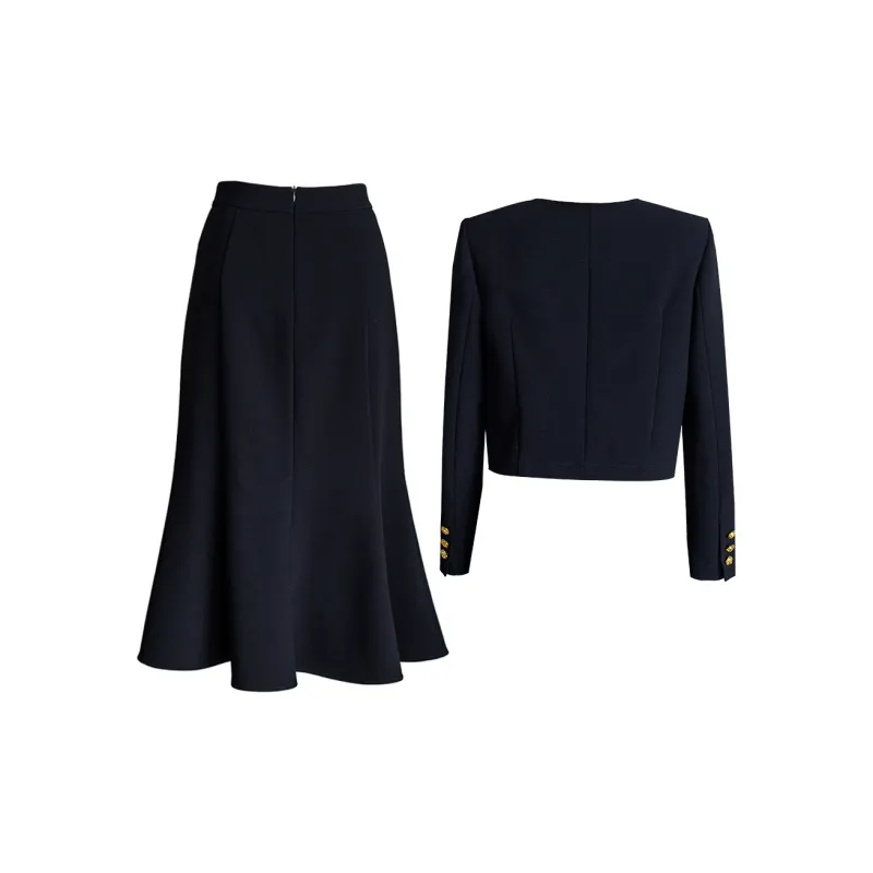ROEYSHOUSE Skirt Set Women's Dark Blue-1