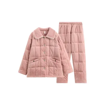 FENTENG Pajama Set Women's Rouge Pink