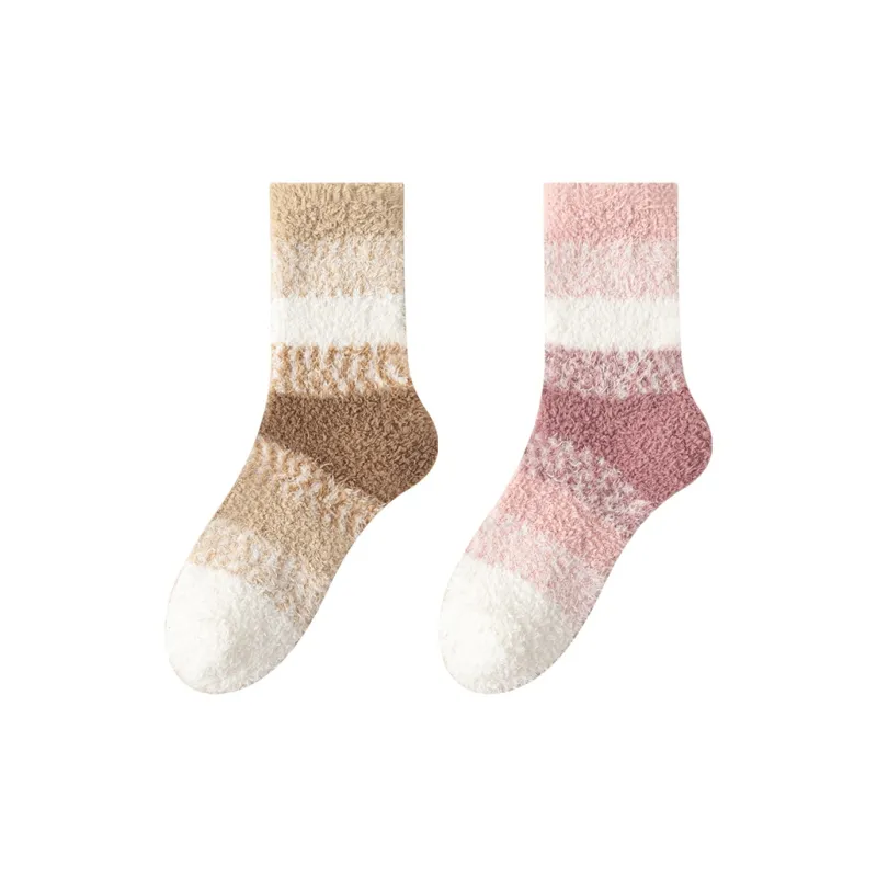 MIIOW Mid Calf Socks Women's 2 Pack-5