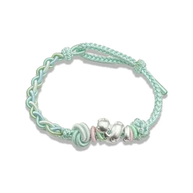 GIRATI S 999 Fine Silver Rope Bracelets Women's-4