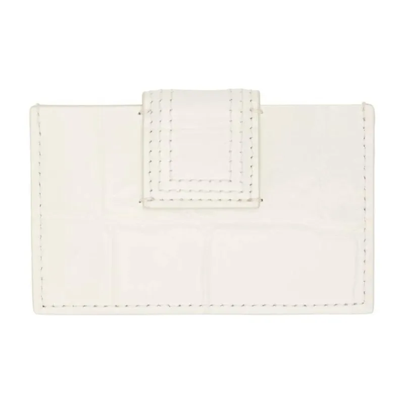 Jacquemus Le Bambino Calfskin Card Holder Kids' White-1