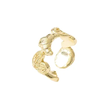 ALFIR 925 Sterling Silver Gold Plated Rings Unisex