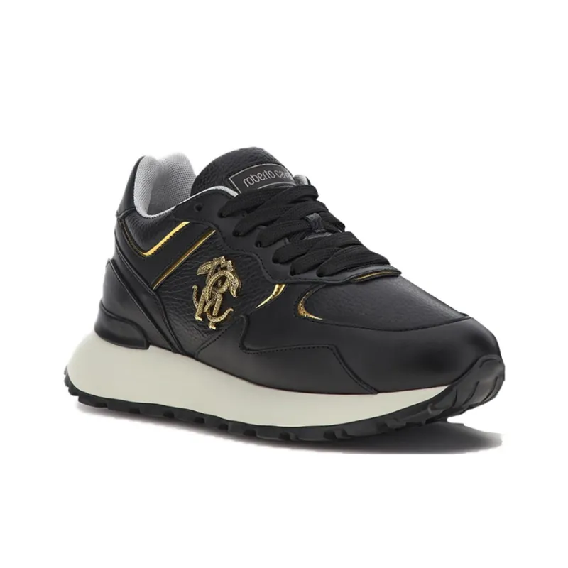 Roberto Cavalli Mid-Top Casual Shoes Women's Black-2