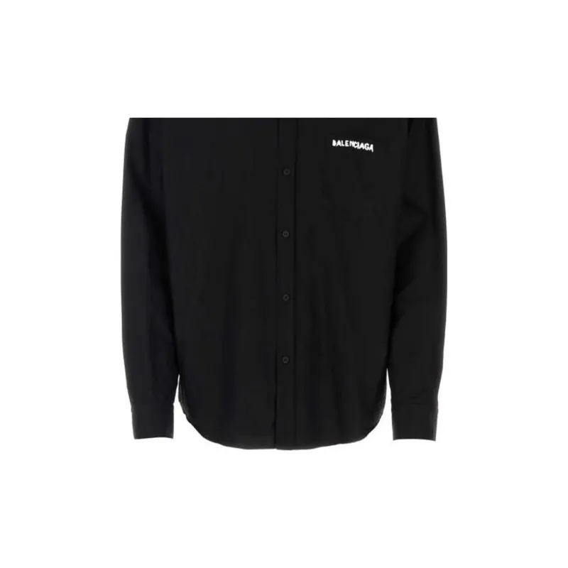 Balenciaga Shirts Men Black-3