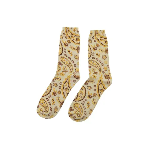 Vans ANDERSON PAAK SOCKS Knee-High Socks Men's 2 Pack Yellow