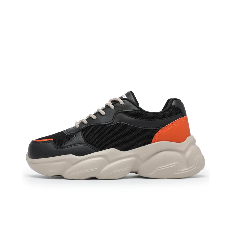 Singing Abrasion Resistant Lightweight Height Increasing Low Top Chunky Sneakers Unisex-8