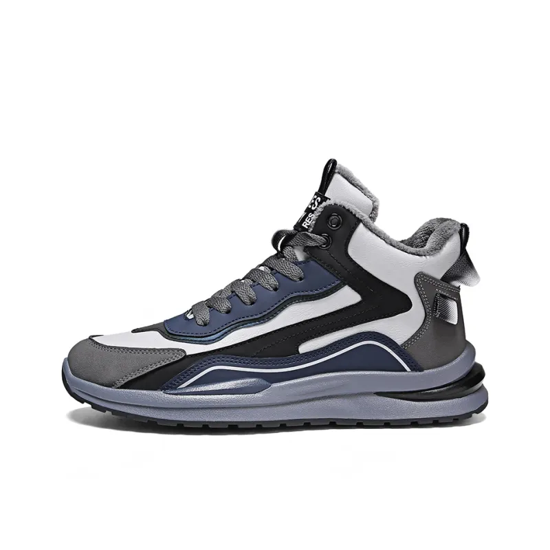 Bull Charm Abrasion Resistant High Top Casual Shoes Men's-0