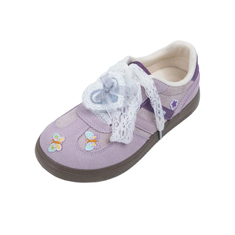 OYNN Young Baby Series Skateboard Shoes Women's Low Top Purple-2