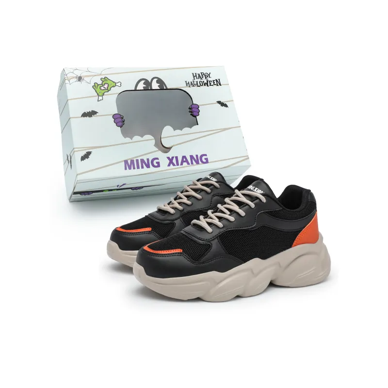 Singing Abrasion Resistant Lightweight Height Increasing Low Top Chunky Sneakers Unisex-7