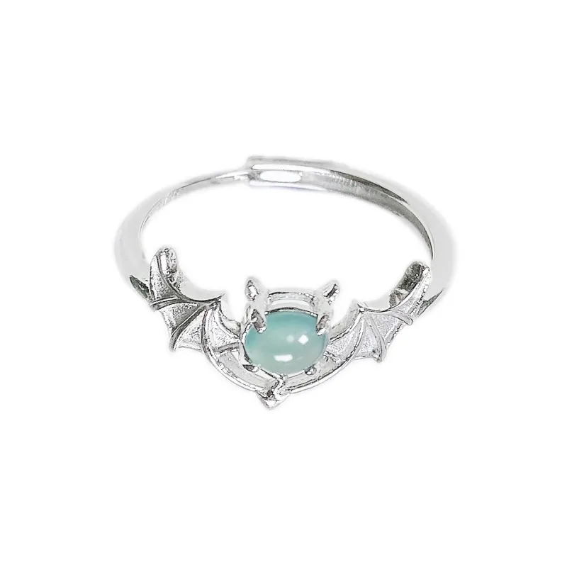 PUPAN Ice Glutinous Jadeite Rings Women's-0