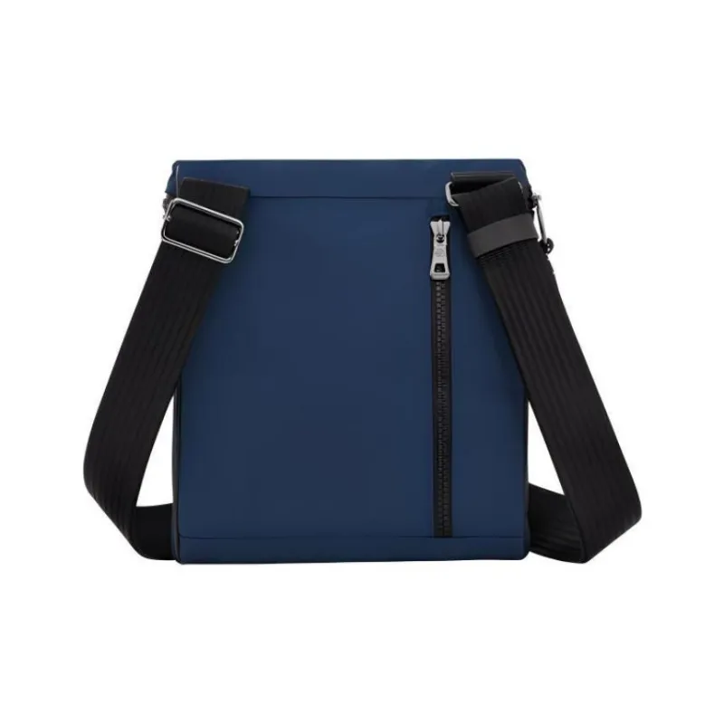 LONGCHAMP Le Pliage Energy Canvas With Leather Trim Shoulder Bag Crossbody Bag Small Size Men's Blue-2