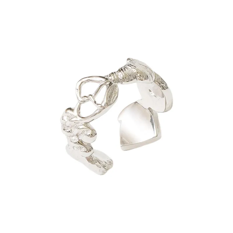 ALFIR 925 Sterling Silver Gold Plated Rings Unisex-4