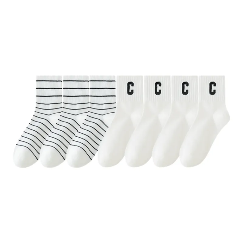 Lan Miao Mid Calf Socks Women's 7 Pack-6