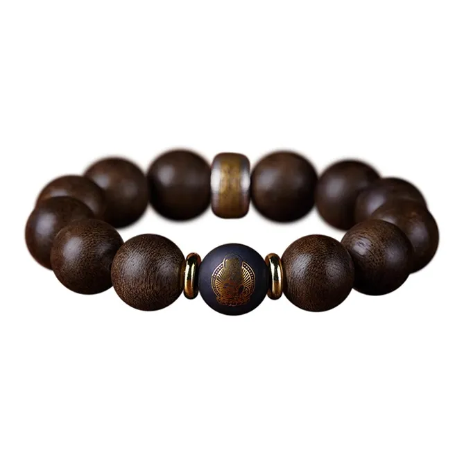 DALONG Fragrance Enhancer, Agarwood, Obsidian Bracelets Unisex-6