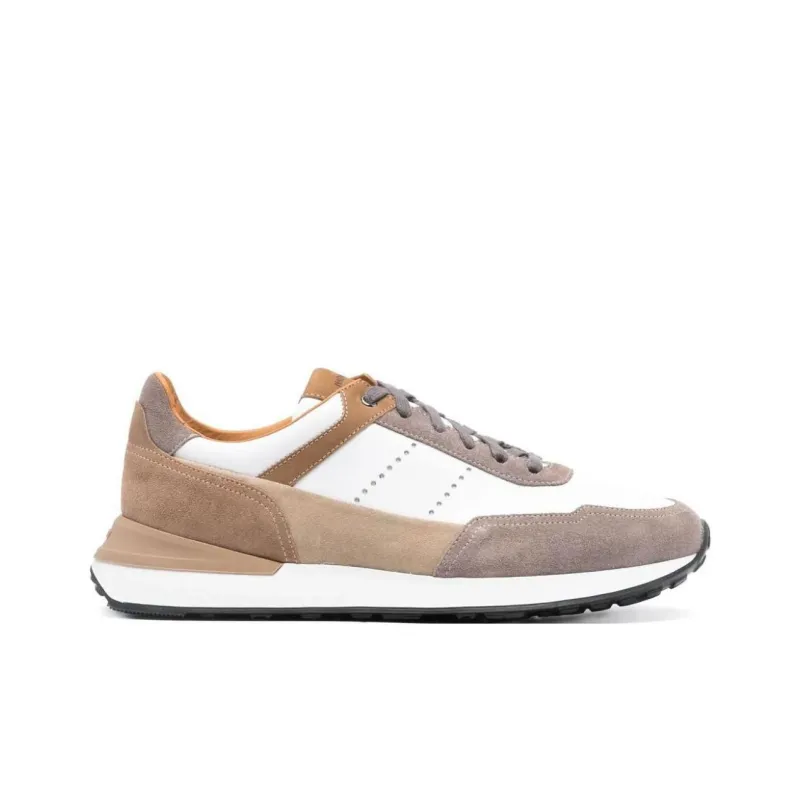 Magnanni Leather-panelled Low-top Sneakers-1