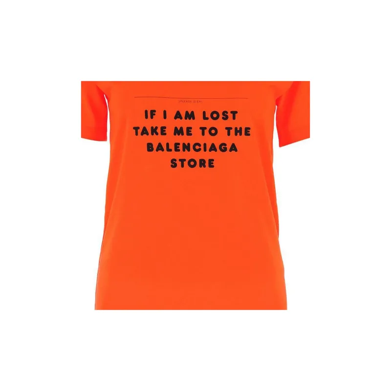 Balenciaga T Shirt Women's Orange-6