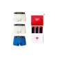 Box 3 Pack (White+White+Blue)