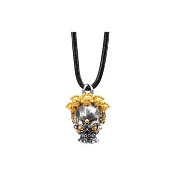 Three Blessings Of Happiness S925 Silver Necklaces Unisex
