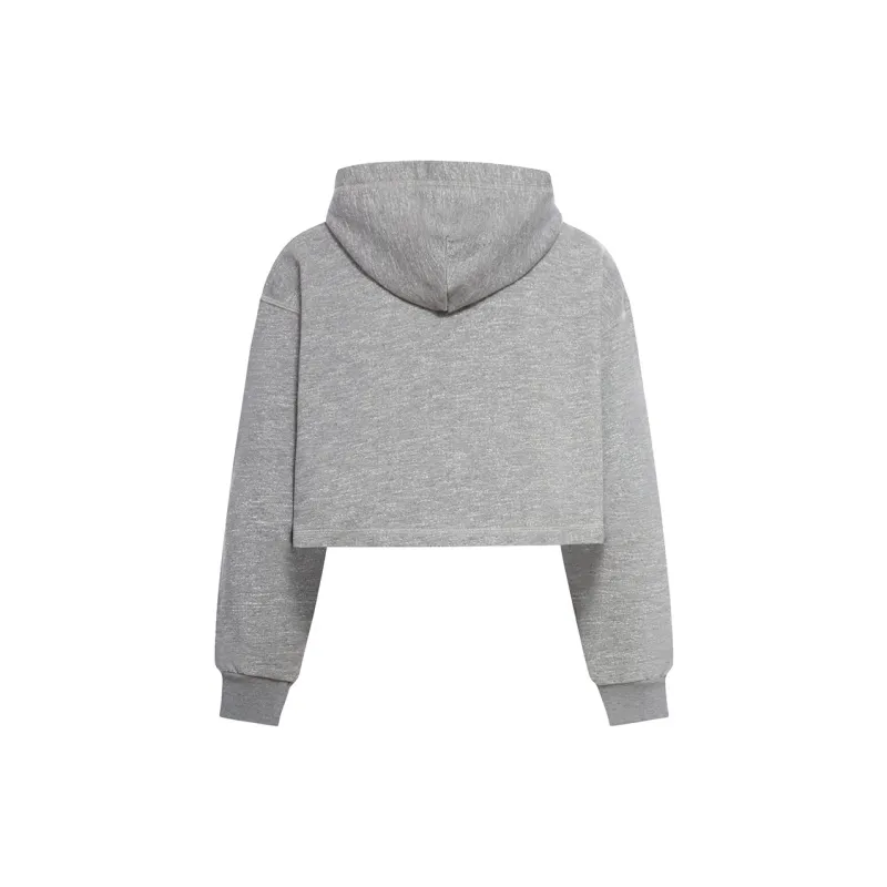 AUTRY Logo flocked Cropped Hoodie-1