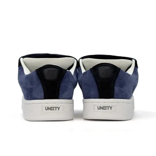 UNIITY Skateboard Shoes Women's Low Top Navy Blue/Dusty Pink-5