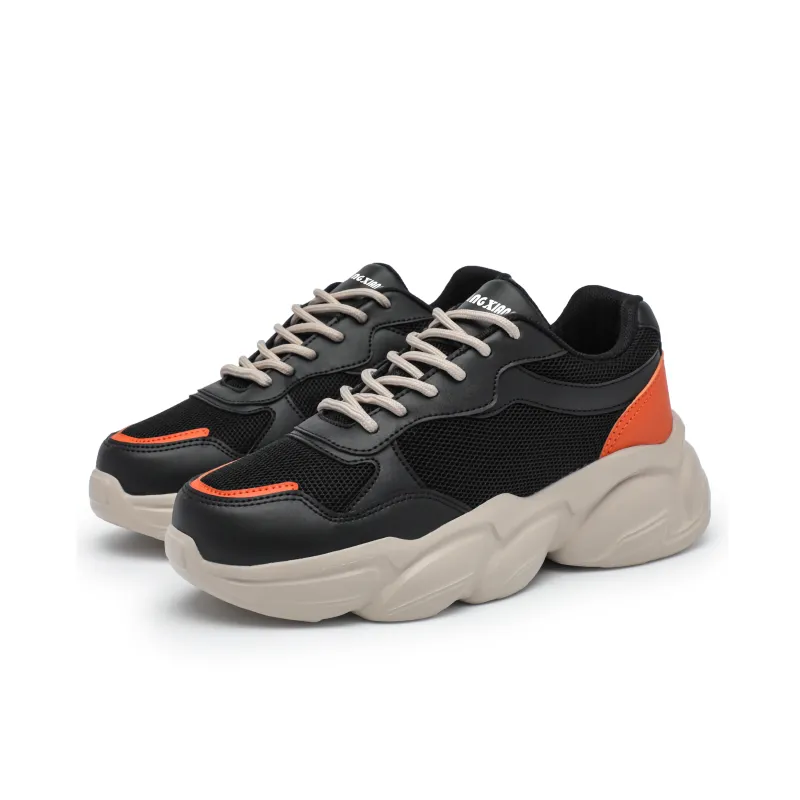 Singing Abrasion Resistant Lightweight Height Increasing Low Top Chunky Sneakers Unisex-10