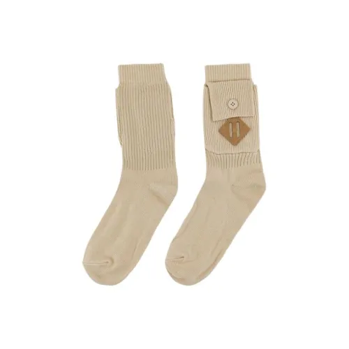 Vans Nicole McLaughlin Mid Calf Socks Men's 2 Pack Oat