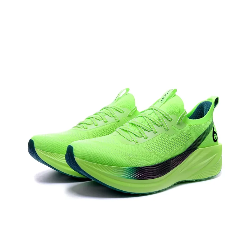 HUITENG Cushioning Anti-Slip And Wear-Resistant Low-Top Full Palm Nylon Carbon Fiber Plate Running Shoes Unisex-3