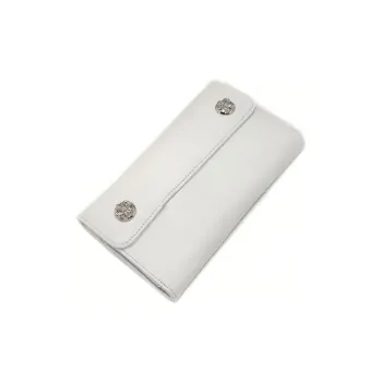 Chrome Hearts Leather Wallet Women's White