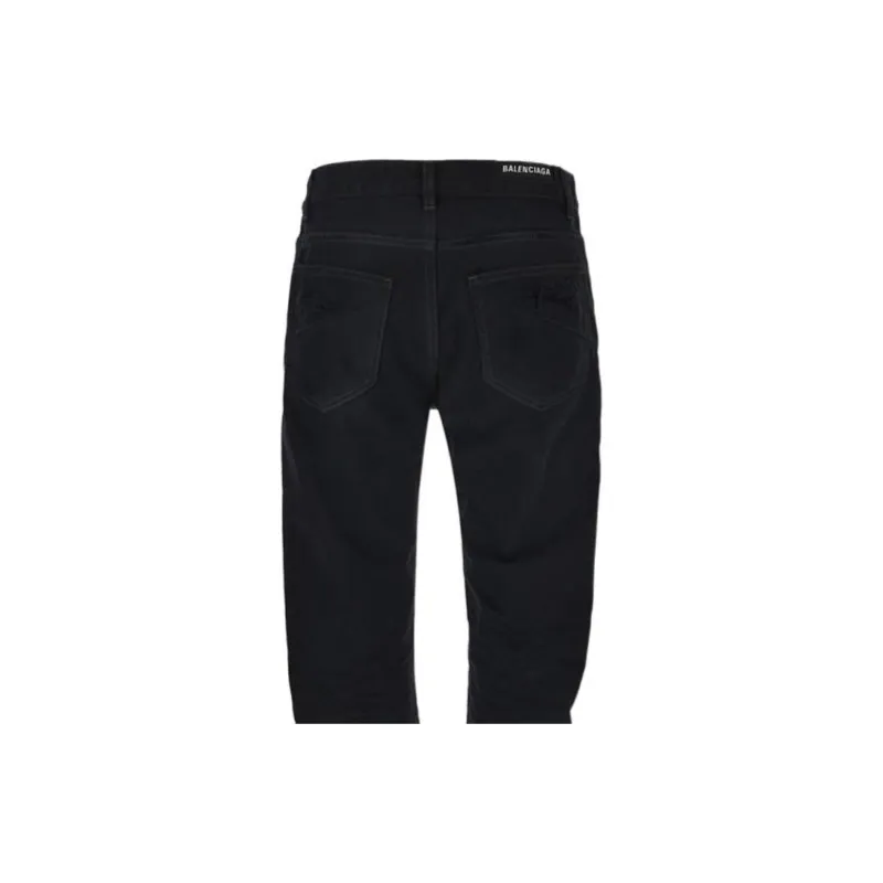 Balenciaga FW22 Jeans Regular Fit Women's Black-2