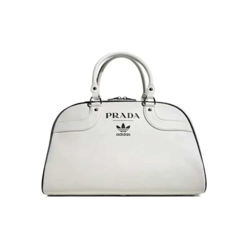 PRADA X Adidas Bowling Bag Without Shoes White-0