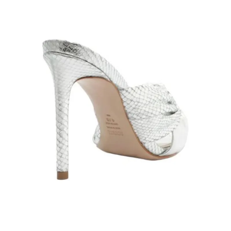 Schutz Mindy 100mm Metallic-effect Mules-3