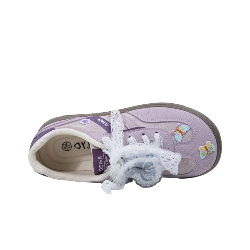 OYNN Young Baby Series Skateboard Shoes Women's Low Top Purple-3