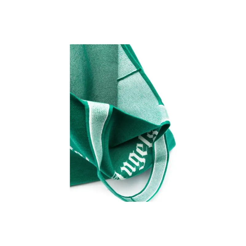 PALM ANGELS Logo print Tote Bag-4