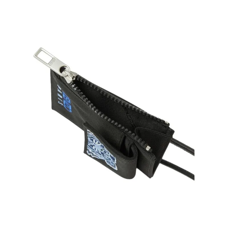 KENZO Nylon One Shoulder Crossbody Card Holder Mini Unisex Black-6