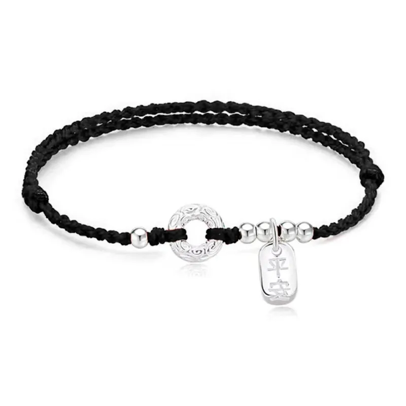 EUA Alloy/braided Rope Bracelets Unisex-3