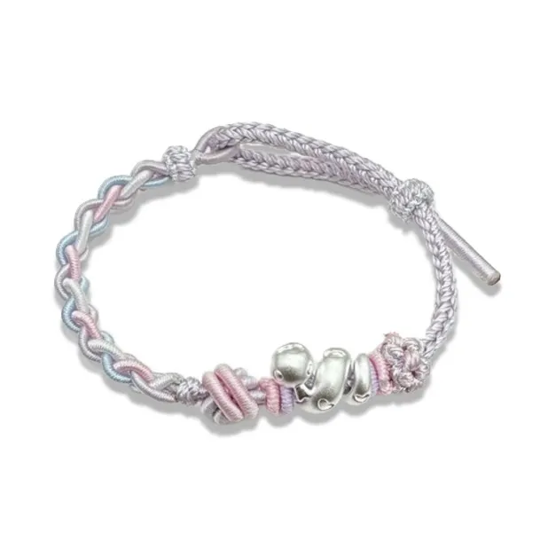 GIRATI S 999 Fine Silver Rope Bracelets Women's-6