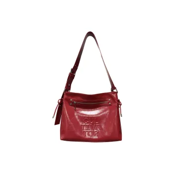 CULTIVATOR PU Crossbody Bag Large Size Unisex True Red/Black