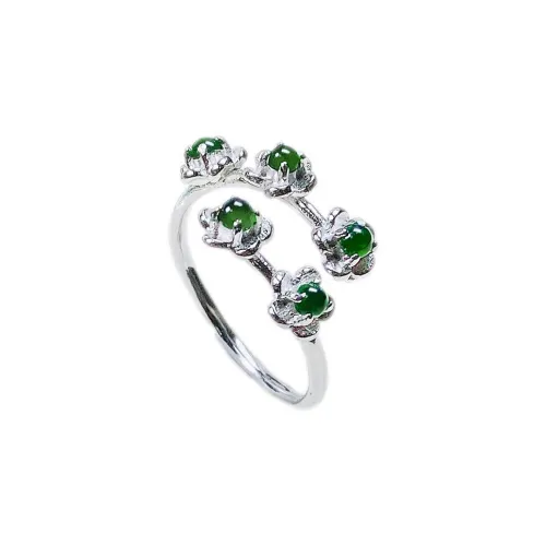 PUPAN Ice Glutinous Jadeite Rings Women's