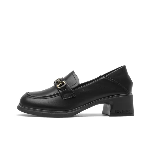 Spider King Loafers 4.8cm Women's Black