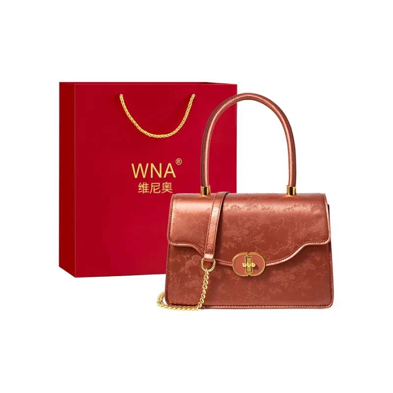 Vigno Synthetic Leather Handbag One Shoulder Crossbody Regular Women's Red-12