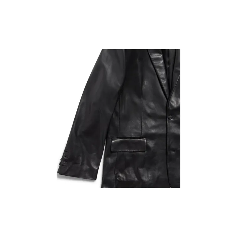 Balenciaga Single Breasted Logo Patch Jacket-3