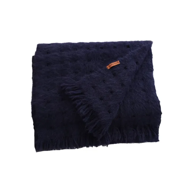 Lagur Fox Fur Cashmere Knit Scarves Women's-6