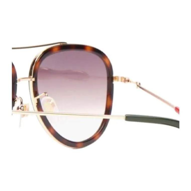 GUCCI Acetate Aviator Sunglasses Women's Tortoiseshell-1